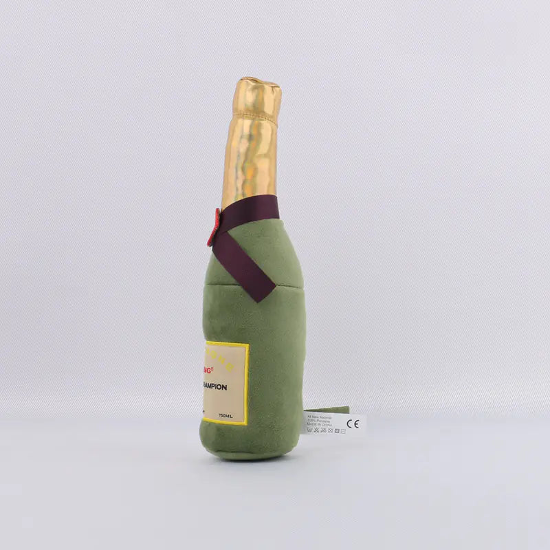 Creative Cartoon Beer Bottle Plush Dog Toy