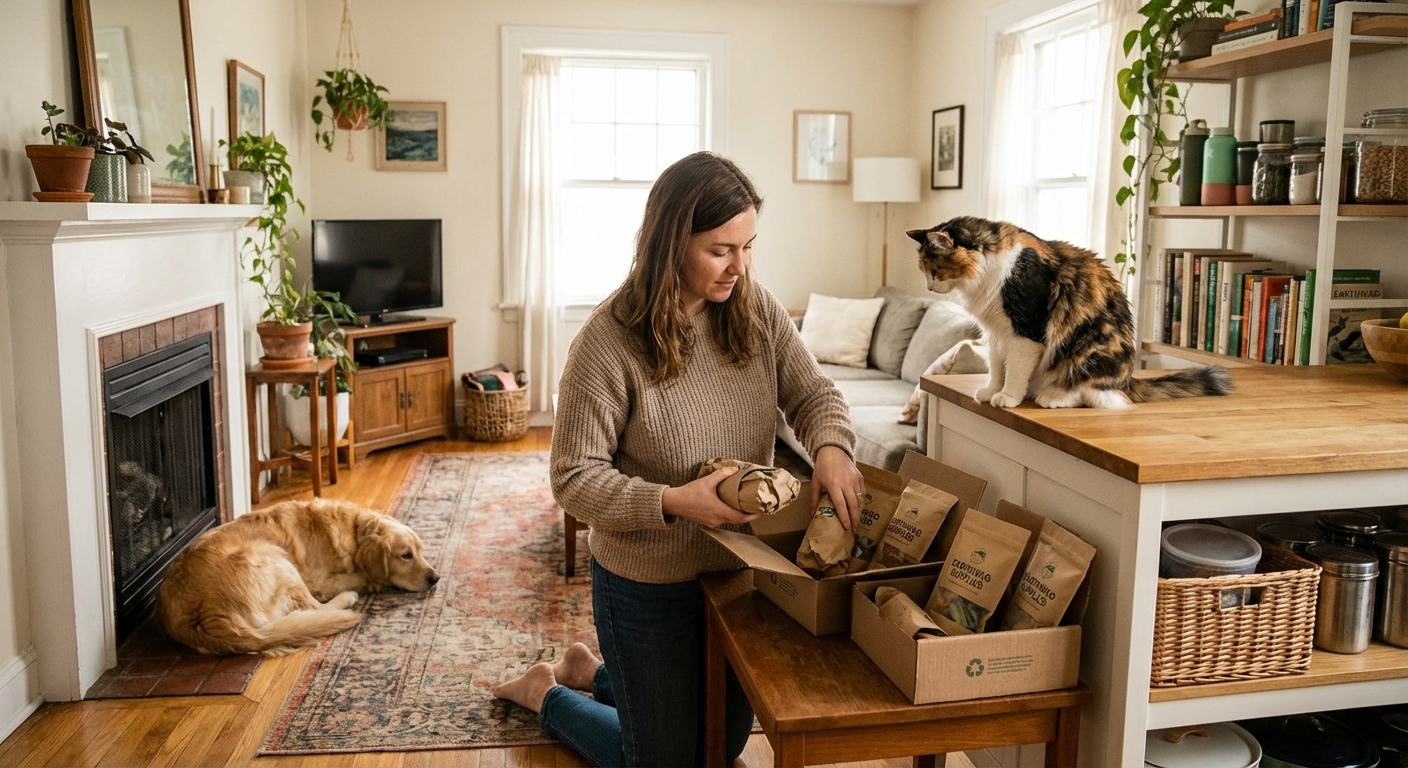 Kyra packing affordable pet supplies